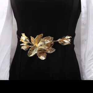 Gold Leaf Design Belt